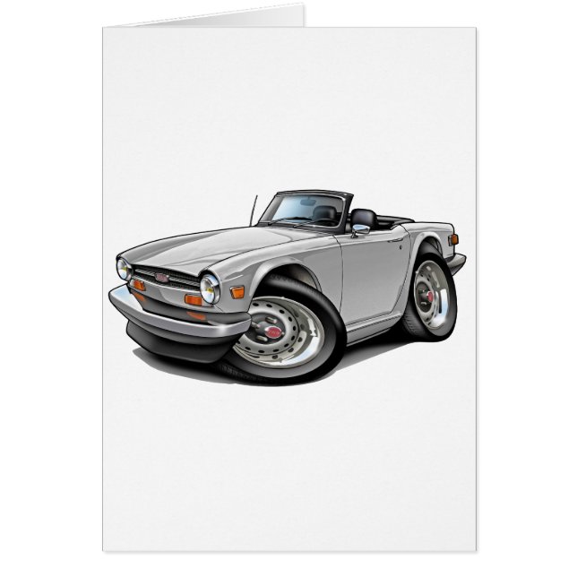 Weiß-Auto Triumphs TR6 (Vorne)