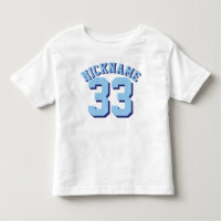 Weiß & Blau Kleinkind | Sports Jersey Design