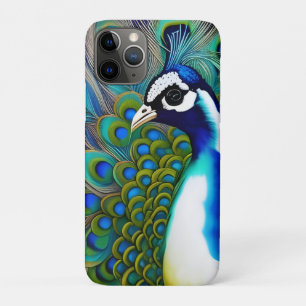 Weiß blau und grün Piebald Peacock Case-Mate iPhone Hülle