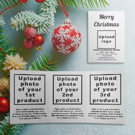 Weiß | Christmas | Trifold-Karte Dreifach Gefaltete Karte