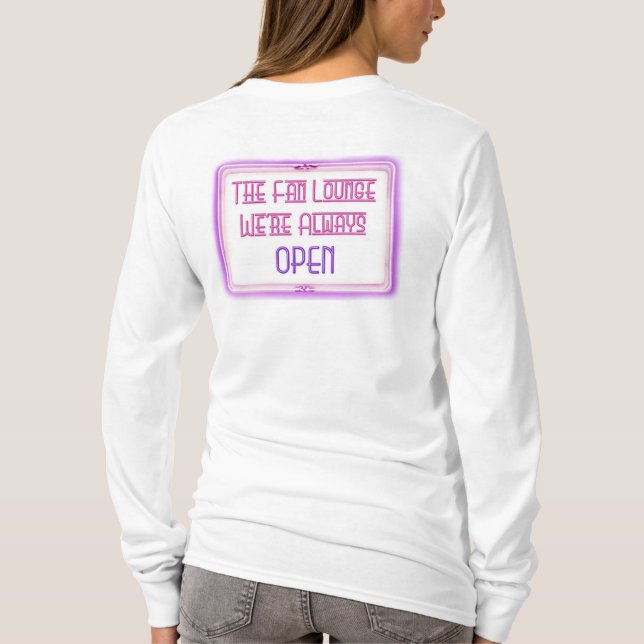Weiß das L/S der Frauen das T-Shirt (Rückseite)
