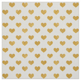 Weiß der Liebe-2018 - goldenes Herz Stoff