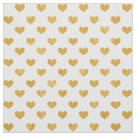 Weiß der Liebe-2018 - goldenes Herz Stoff