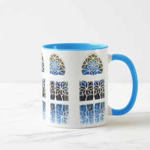 Weiß des Moscheen-Foyer-Fensters 1 Tasse