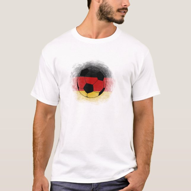 Weiß-Deutschland-T - Shirt. 02 T-Shirt (Vorderseite)