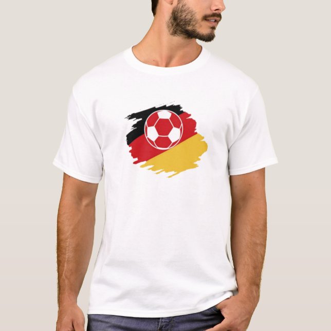 Weiß-Deutschland-T - Shirt. 03 T-Shirt (Vorderseite)