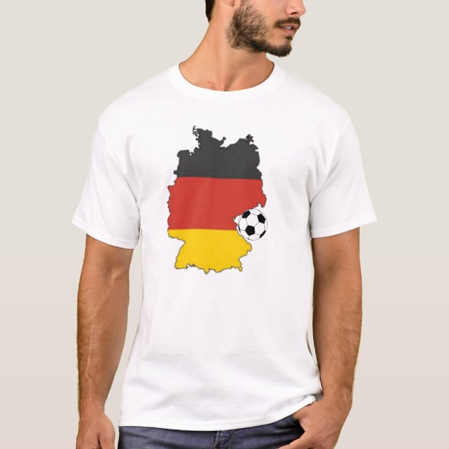 Weiß-Deutschland-T - Shirt. 05 T-Shirt (Vorderseite)
