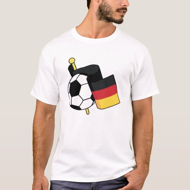Weiß-Deutschland-T - Shirt. 08 T-Shirt (Vorderseite)