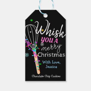 Weiß dir ein fröhliches Weihnachtsgebäck! Geschenkanhänger