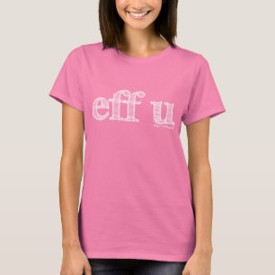 Weiß EFF u T-Shirt