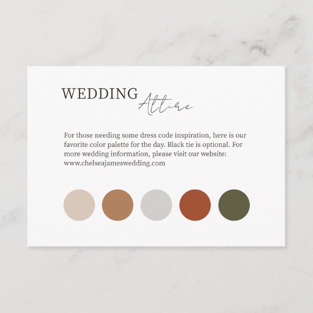 Weiß | Eintrittskarte für das Hochzeitkleid Begleitkarte (Vorderseite)