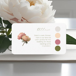 Weiß & Elfenbein Rosen-Hochzeitskleidung Kleider Begleitkarte