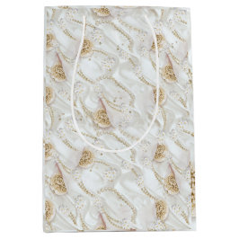 Weiß-Elfenbeinsilk und Elfenbeinmeisterpearls Mittlere Geschenktüte