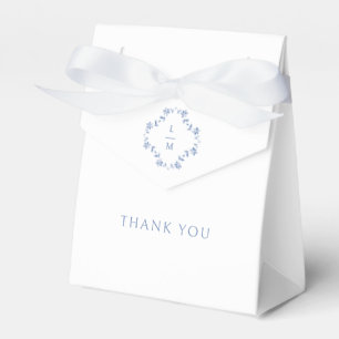 Weiß   Floral Couple Monogram Wedding Geschenkschachtel