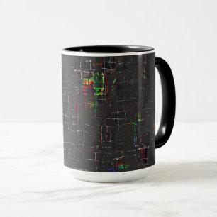 Weiß gefärbt, dunkel gezeichnet unter oder über tasse