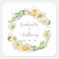 Weiß & Gelb Brautblütenhochzeit