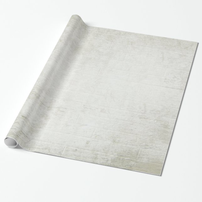 Weiß gestrichenes Holz Geschenkpapier (Ungerollt)