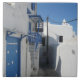 Weiß gewaschene Straße auf griechischer Insel Fliese (Vorderseite)