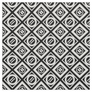 Weiß-Gleichheitszeichen-geometrisches Muster auf Stoff