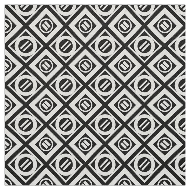 Weiß-Gleichheitszeichen-geometrisches Muster auf Stoff (Muster)
