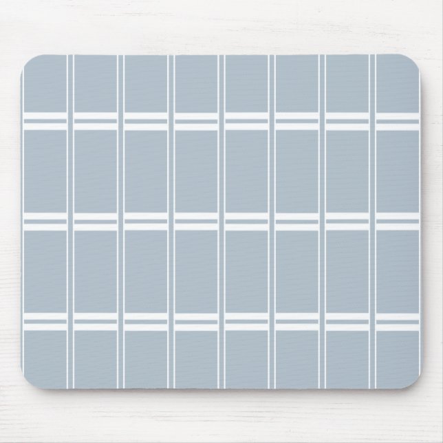 Weiß-Graumuster Mousepad (Vorne)