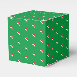 Weiß-grüne Weihnachtsmannmütze Weihnachtsgeschenk Geschenkschachtel