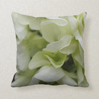 Weiß-Grünes Blumen-Blumenblatt-Kissen Kissen
