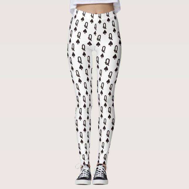 Weiß-Königin Leggings (Vorderseite)