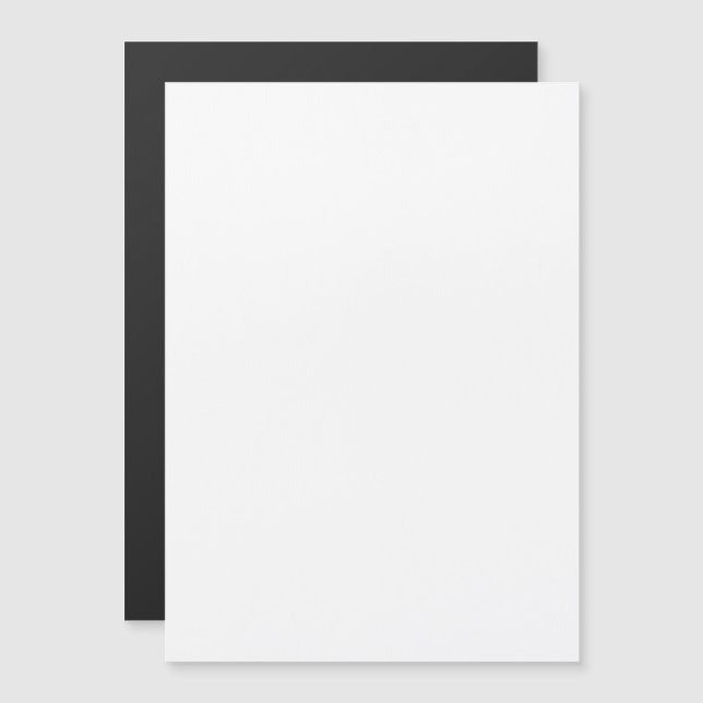 weiß magneteinladung (Vorne/Hinten)