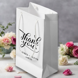 Weiß | Minimalistische Hochzeit Vielen Dank Kleine Geschenktüte