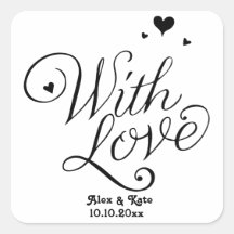 Weiß mit Liebe Niedliche moderne kalligraphische H