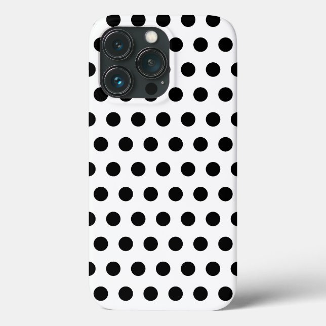 Weiß mit schwarzen Punkten - Favoritenfarben auswä Case-Mate iPhone Hülle (Rückseite)