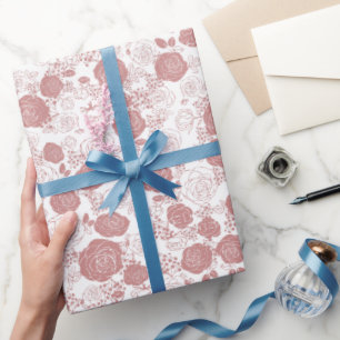 Weiß   Modernes und elegantes Design Geschenkpapier