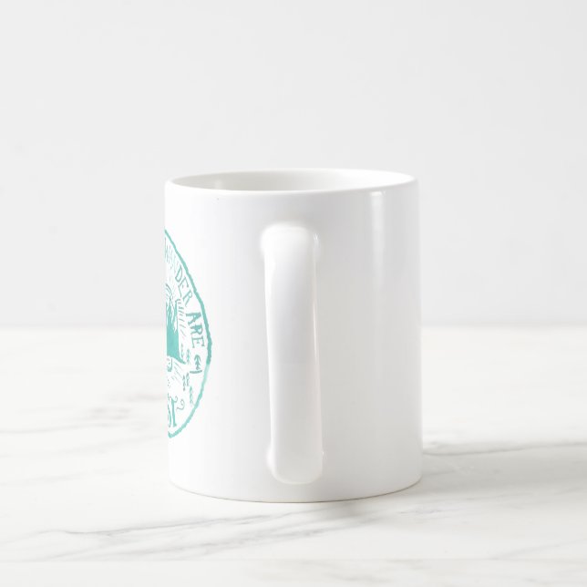 Weiß "nicht alles, das wandern, ist verlorene" kaffeetasse (Henkel)