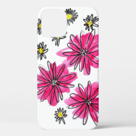 Weiß-Pink-Blume Case-Mate iPhone Hülle