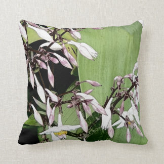 Weiß-Pink-Blume Kissen
