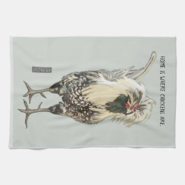 Weiß-polnisches Hahn ©TRFORSMAN Geschirrtuch