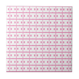 Weiß-rosa Keramik-Fliese Fliese