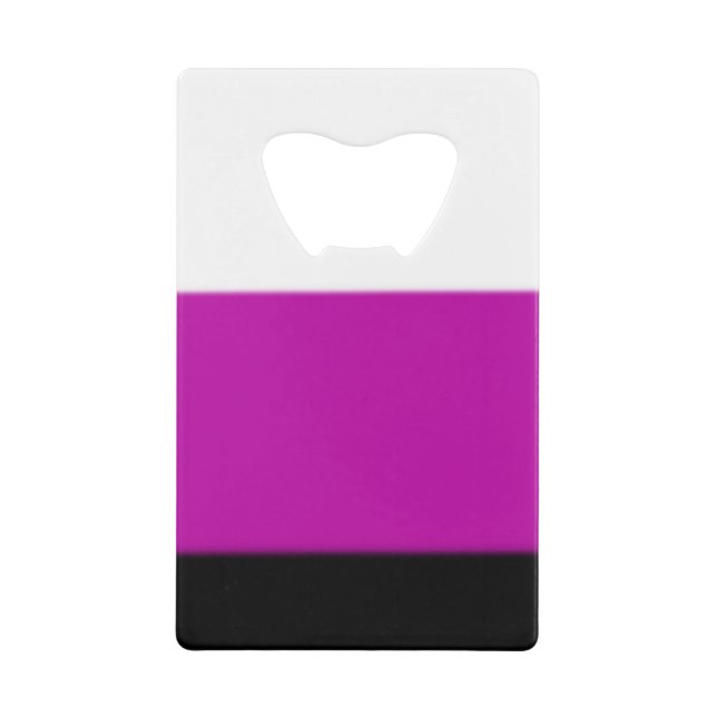 Weiß, Rosa und Schwarz Geldbeutel Flaschenöffner (Vorderseite)