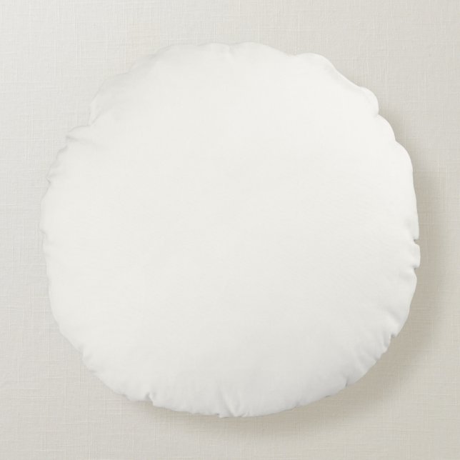 weiß rundes kissen (Vorderseite)