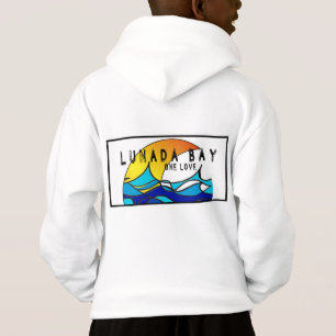 Weiß scherzt Hoodie kein Reißverschluss