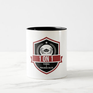Weiß/Schwarz 1 auf 1 TNTC-Tasse Zweifarbige Tasse