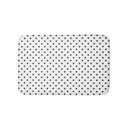 Weiß/schwarz Polka Dots Badematte