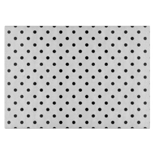 Weiß/schwarz Polka Dots Cutting Board Schneidebrett