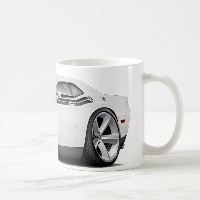 Weiß-Schwarzes Auto 2009-11 Herausforderer Kaffeetasse (Rechts)