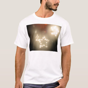 Weiß-Sterne T-Shirt