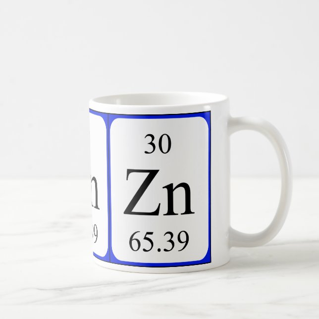 Weiß-Tasse des Elements 30 - Zink Kaffeetasse (Rechts)