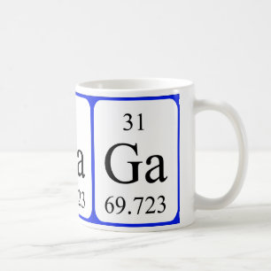 Weiß-Tasse des Elements 31 - Gallium Kaffeetasse