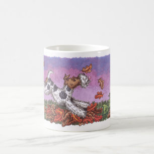Weiß-Tasse Drahtfox-Herbstes 11oz Kaffeetasse