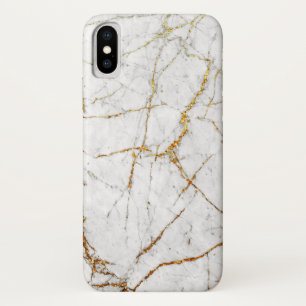 Weiß u. Goldmarmor Case-Mate iPhone Hülle